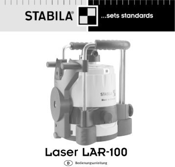 vertikales Nivellieren - Stabila