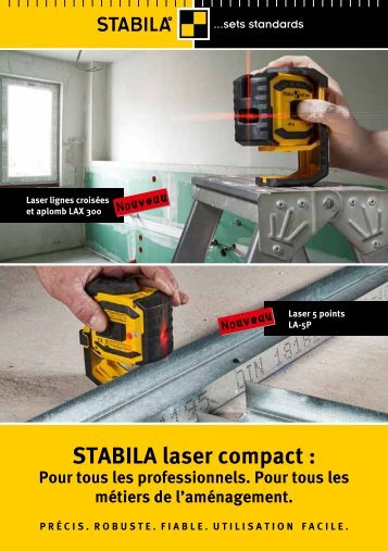 Laser lignes croisées et aplomb LAX 300 - Stabila