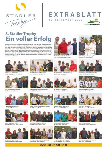 EXTRABLATT - Stadler Makler