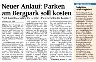 Neuer Anlauf: Parken amBergparksollkosten - förderverein neue ...