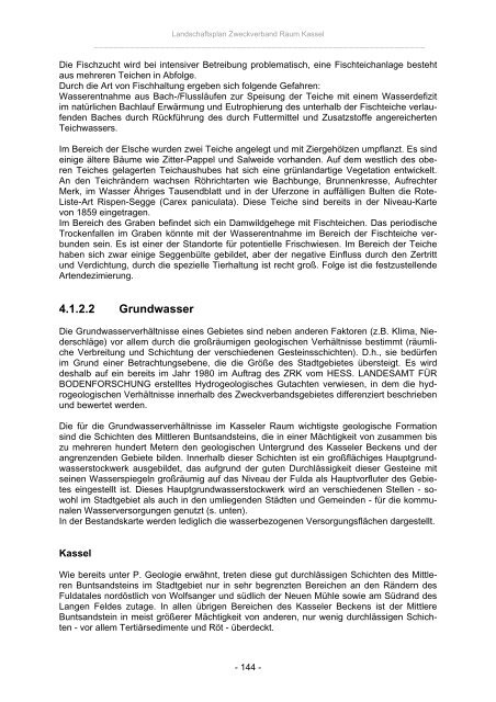 Landschaftsplan Zweckverband Raum Kassel