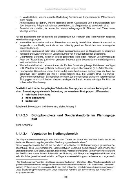 Landschaftsplan Zweckverband Raum Kassel