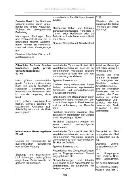 Landschaftsplan Zweckverband Raum Kassel