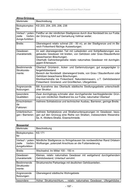 Landschaftsplan Zweckverband Raum Kassel