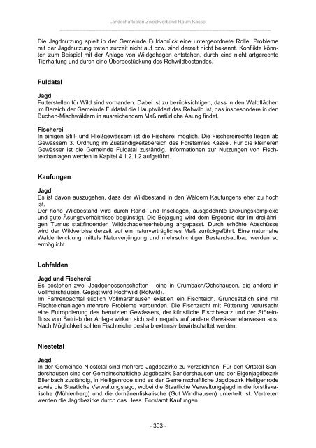 Landschaftsplan Zweckverband Raum Kassel