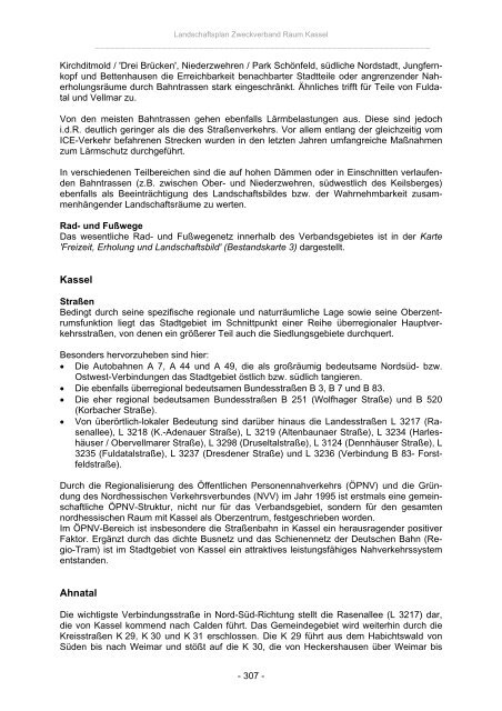 Landschaftsplan Zweckverband Raum Kassel