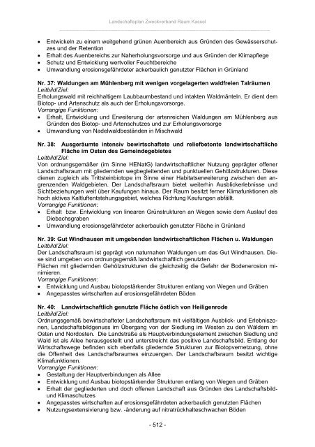 Landschaftsplan Zweckverband Raum Kassel