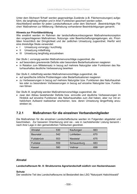 Landschaftsplan Zweckverband Raum Kassel