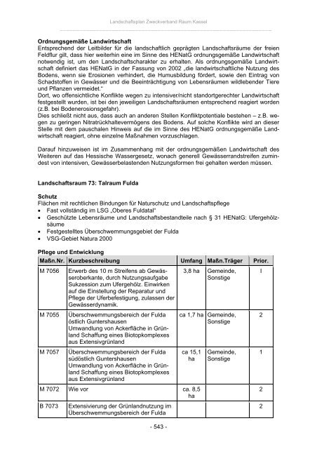 Landschaftsplan Zweckverband Raum Kassel