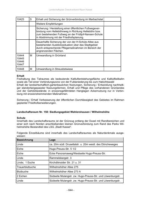 Landschaftsplan Zweckverband Raum Kassel