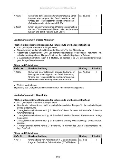 Landschaftsplan Zweckverband Raum Kassel