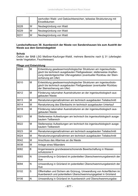 Landschaftsplan Zweckverband Raum Kassel