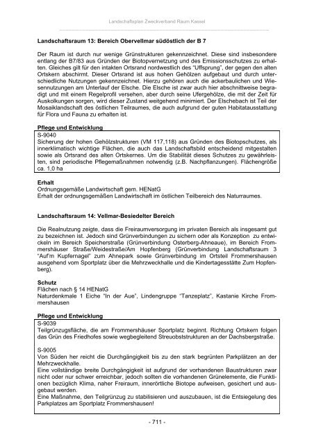 Landschaftsplan Zweckverband Raum Kassel