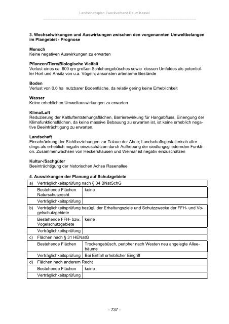 Landschaftsplan Zweckverband Raum Kassel