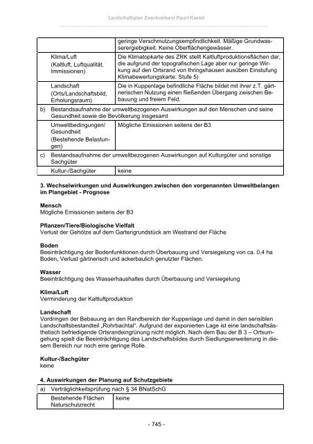 Landschaftsplan Zweckverband Raum Kassel