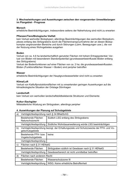 Landschaftsplan Zweckverband Raum Kassel