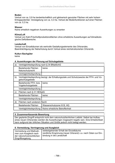 Landschaftsplan Zweckverband Raum Kassel