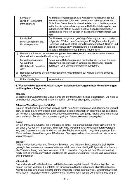 Landschaftsplan Zweckverband Raum Kassel