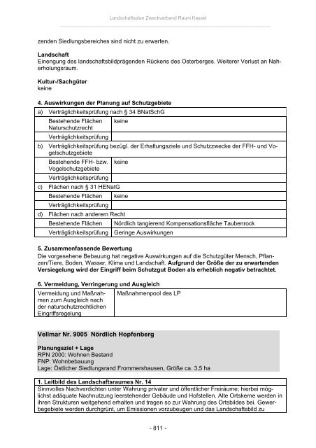 Landschaftsplan Zweckverband Raum Kassel