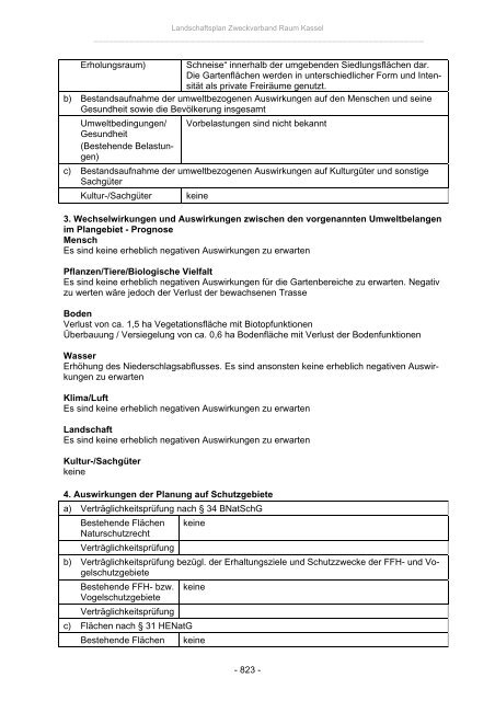 Landschaftsplan Zweckverband Raum Kassel