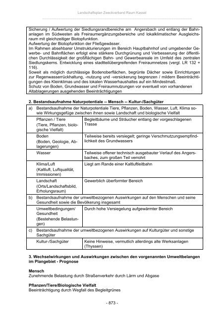 Landschaftsplan Zweckverband Raum Kassel