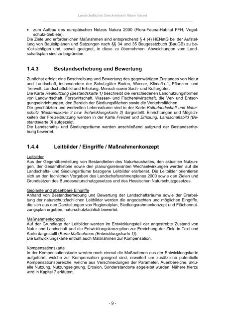 Landschaftsplan Zweckverband Raum Kassel