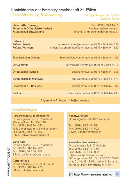 Rundbrief der Emmausgemeinschaft - Ausgabe 04|16