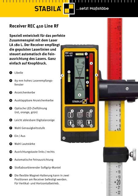 Multilinien-Laser LA 180 L - Stabila