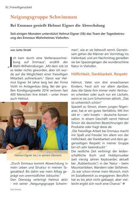 Rundbrief der Emmausgemeinschaft - Ausgabe 01|17