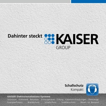 KAISER Flyer Schallschutz kompakt DE