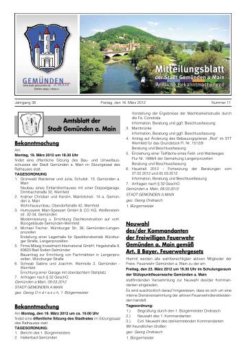 Mitteilungsblatt Nr. 11 vom 16.03.2012.pdf - Stadt Gemünden am Main