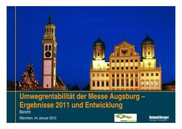 Umwegrentabilität der Messe Augsburg ... - Stadt Augsburg