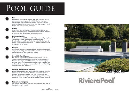 RivieraPool brochure