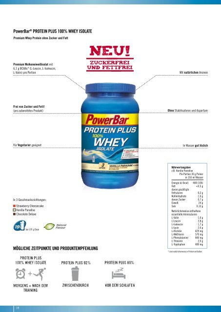 PowerBar Produkt-Katalog 2017