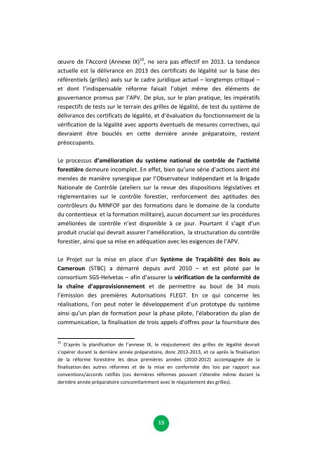 Rapport final APV au Cameroun- CED logging off