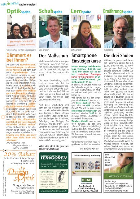 Stadtmagazin Rheinberg