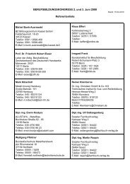 Referentenliste 2008 - Bildungskongress - Bundesverband Metall