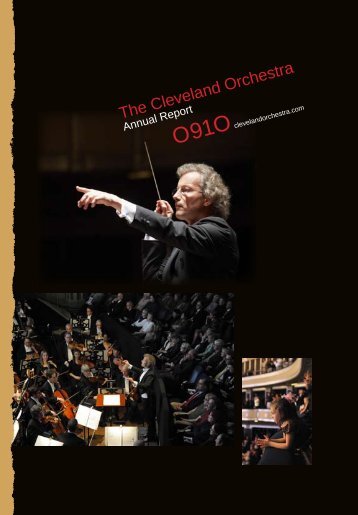 2009-10 Annual Report - Cleveland Orchestra