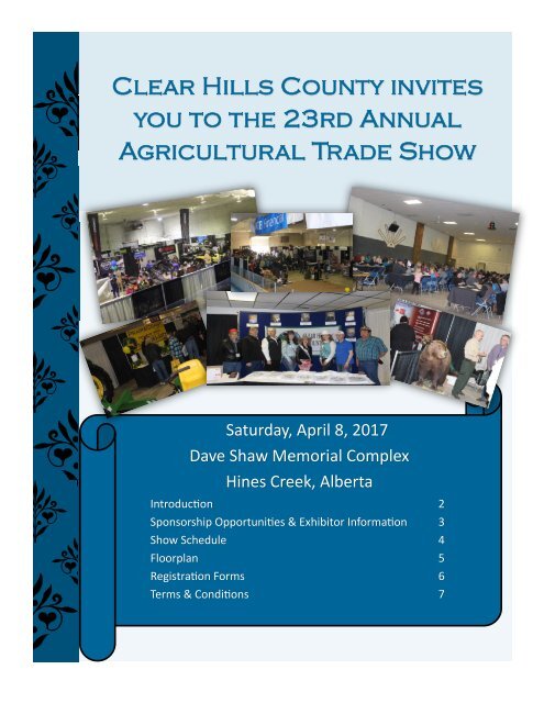 Clear Hills County invites you to the 23rd Annual Agricultural Trade Show