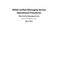 NOAA Unified Messaging Service Operational Procedures