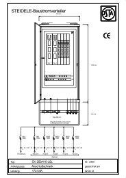 STEIDELE-Baustromverteiler - Steidele Stromverteiler