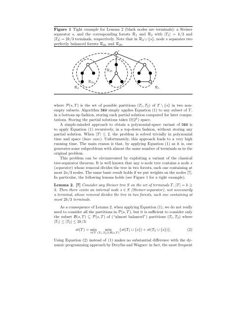 Fast Steiner tree computation in polynomial space - Lita