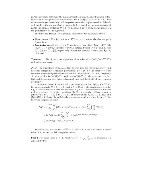 Fast Steiner tree computation in polynomial space - Lita