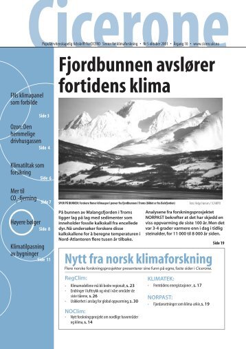 Les mer (pdf) - CICERO Senter for klimaforskning - Universitetet i Oslo