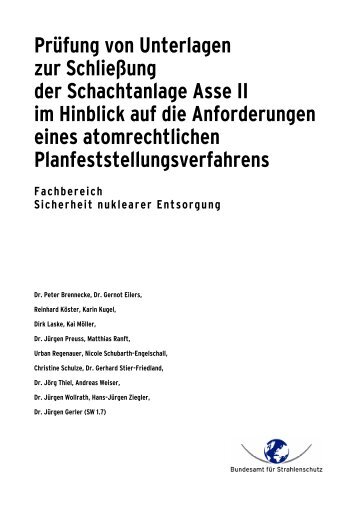 des forschungsbergwerkes asse ii