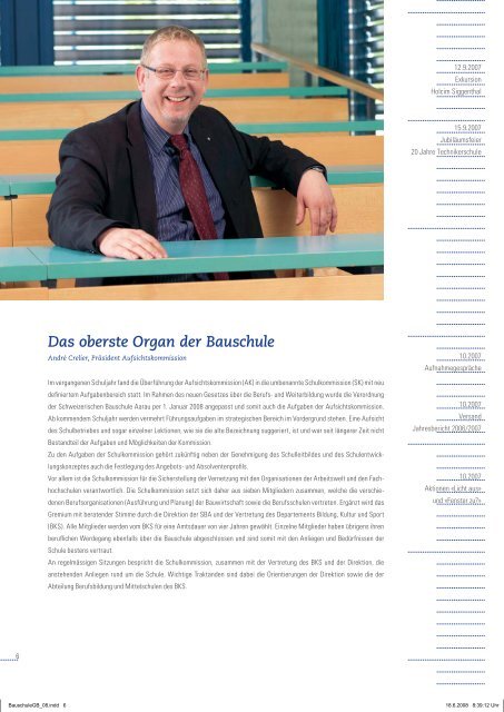 Wir bauen Qualität - bei der Schweizerischen Bauschule Aarau SBA