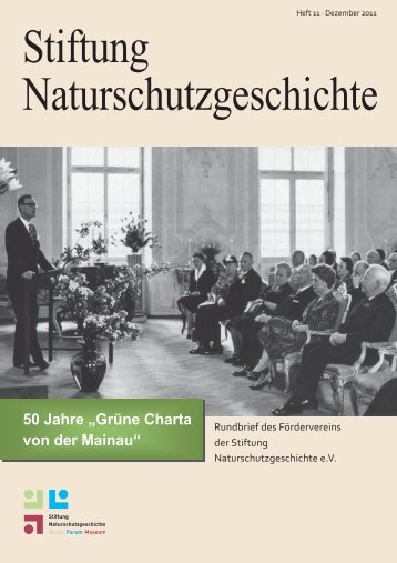 PDF des Rundbriefs 2011 - Stiftung Naturschutzgeschichte