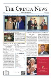 The Orinda News - The Orinda Association