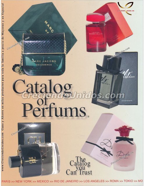 #539 Catalog of Perfums Catalogo de Perfumes originales por Mayoreo