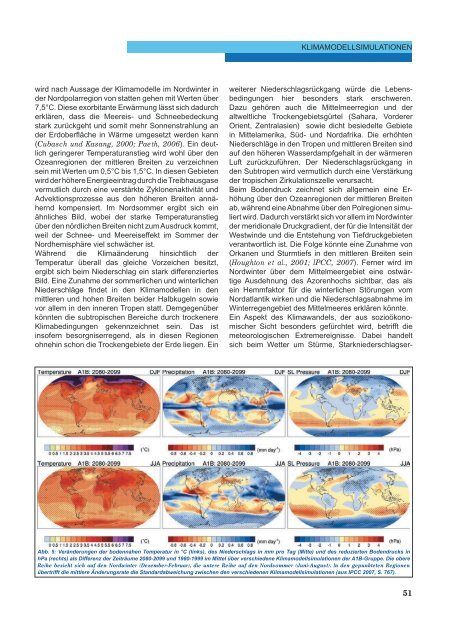 Der Klimawandel - Einblicke, Rückblicke und Ausblicke